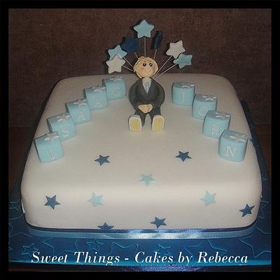 christening cake - Cake by Sweet Things - Cakes by Rebecca