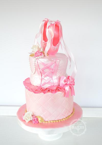 Sweet in pink Ballerina  - Cake by Maria Cazarez Cakes and Sugar Art
