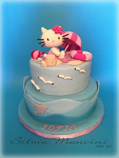 Hello Kitty on the beach - Cake by Silvia Mancini Cake Art