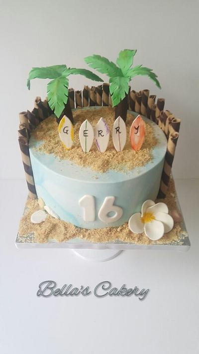 Hawaiin birthday  - Cake by Bella's Cakes 
