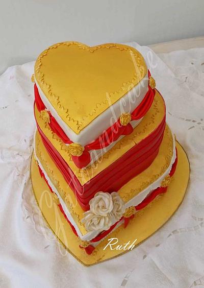 Heart in marriage - Cake by Ruth - Gatoandcake