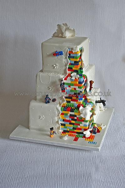 Lego Superhero Wedding Cake - Cake by Scrumptious Cakes