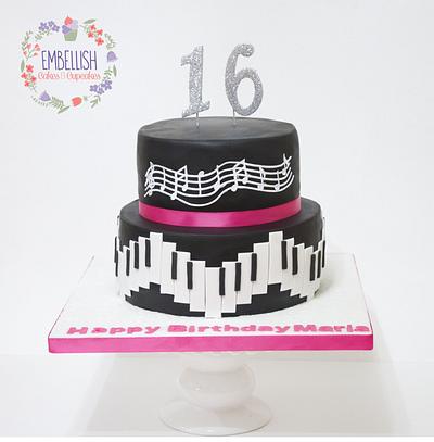Music Themed Cake - Cake by Embellishcandc