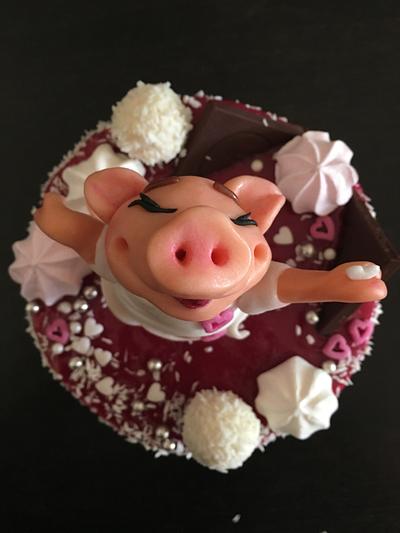 Dancing piggy... - Cake by fancy cakery