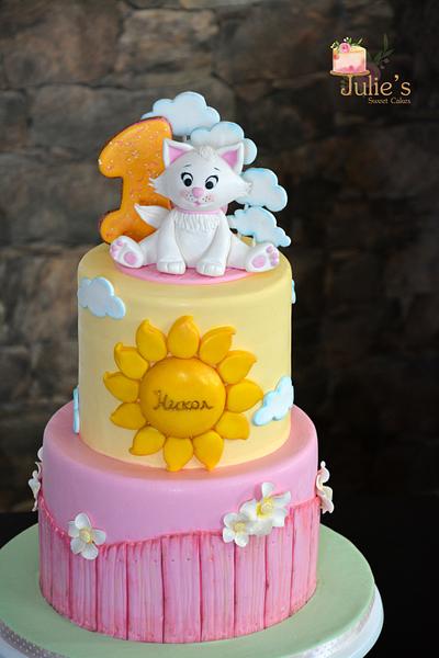 Kitten cake :) - Cake by Julie's Sweet Cakes