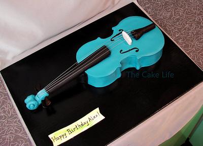 Turquoise Viola Cake - Cake by The Cake Life