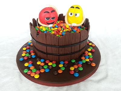 M&M Birthday Cake - Cake by Michelle