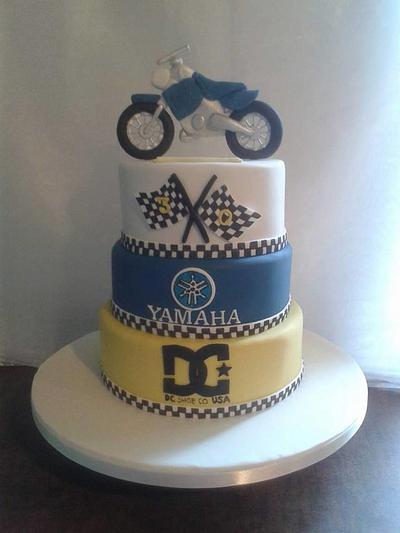 Yamaha motocross cake - Cake by Mandy