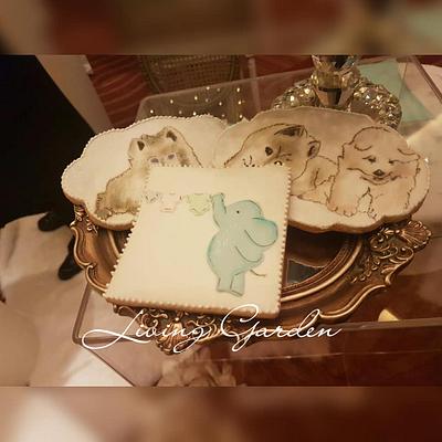 Glazed and painted cookies - Cake by Claudia Smichowski