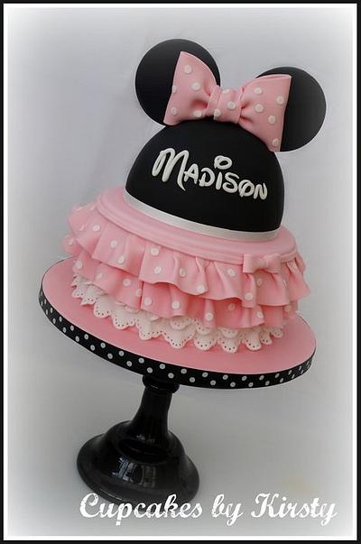 Minnie Mouse Two Tier  - Cake by Kirsty 