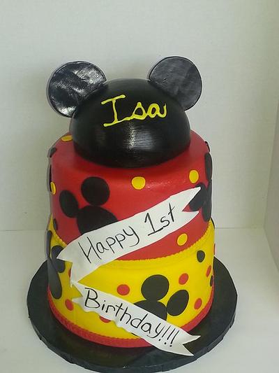Mickey Mouse 1st Birthday Cake - Cake by Tomyka