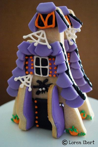 Spooky Haunted Halloween Cookie House! - Cake by Loren Ebert
