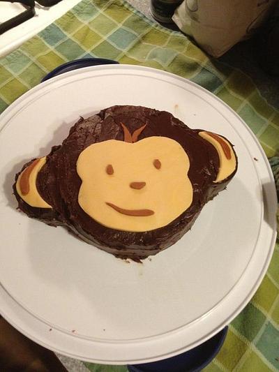 Monkey smash cake for first birthday - Cake by mallorieh
