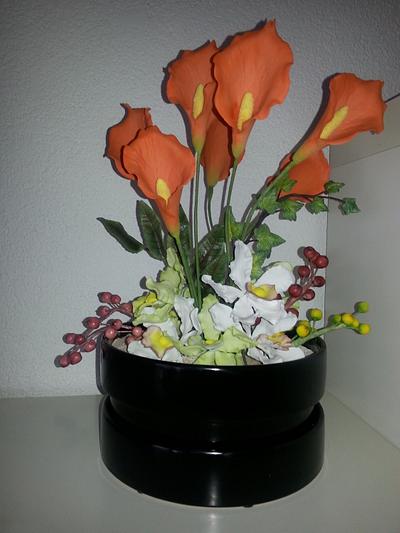 Flower Arrangement - Cake by Weys Cakes