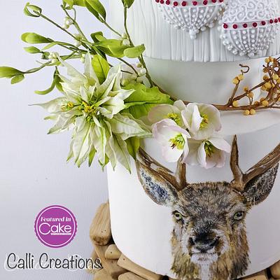 Highland Winter Wedding - Cake by Calli Creations