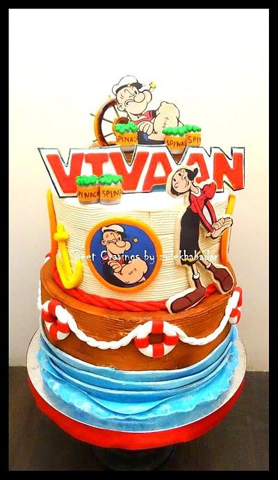 Popeye Theme cake - Cake by zullu