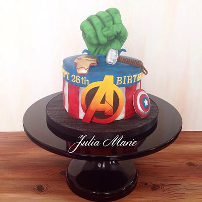 Avengers Cake - Cake by Julia Marie Cakes
