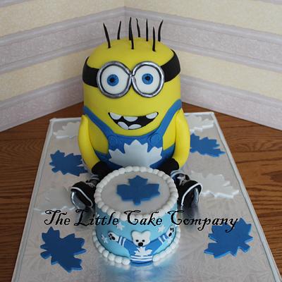 Leafs loving minion :) - Cake by The Little Cake Company
