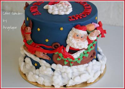 Santa: "And to all a good night...." - Cake by Cake Garden 