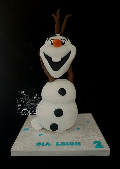 Olaf 3D  - Cake by GoshCakes