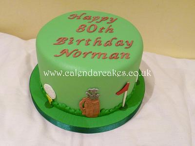 Golf themed cake - Cake by Jackie