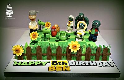 Plants VS Zombies Cake - Cake by Angela - A Slice of Happiness
