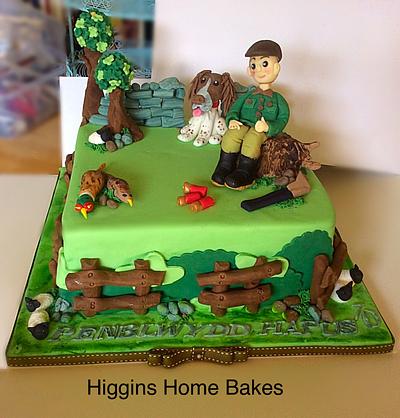 Countryside Shooting Cake - Cake by Rhian -Higgins Home Bakes 
