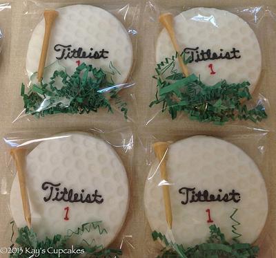 Golf Cookies! - Cake by Kay's Cupcakes