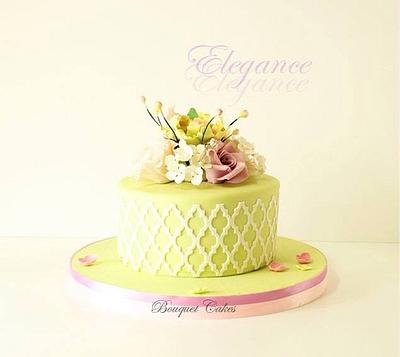 Moroccan lattice cake - Cake by Ghada _ Bouquet cakes
