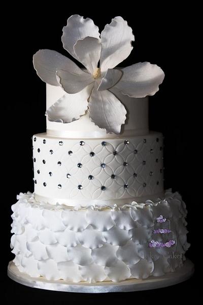 Petal Wedding Cake - Cake by Jake's Cakes