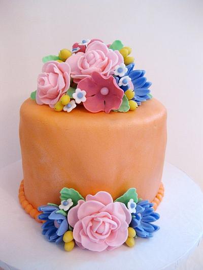 flower bouquet  - Cake by funni