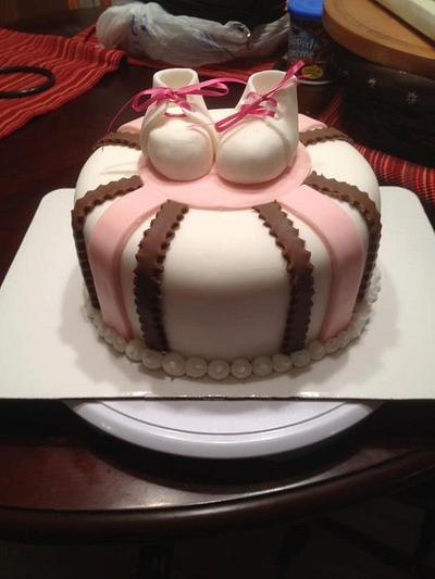 Bootie Baby Shower Cake - Cake by mallorieh