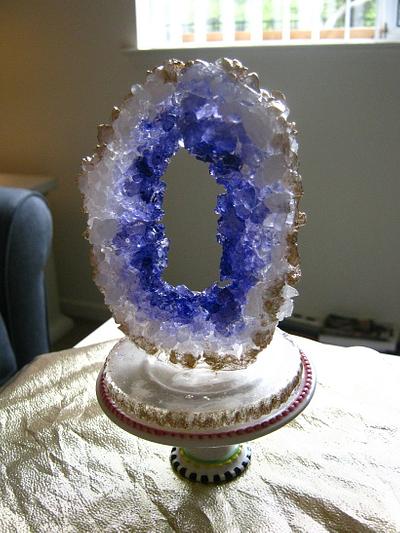 Sugar Geode Topper - Cake by Cakeicer (Shirley)