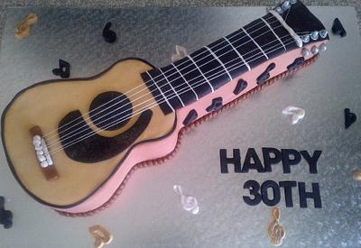 Guitar Cake - Cake by CupCake Garage