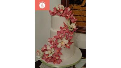 A Cascade of Orchids - Cake by ACM