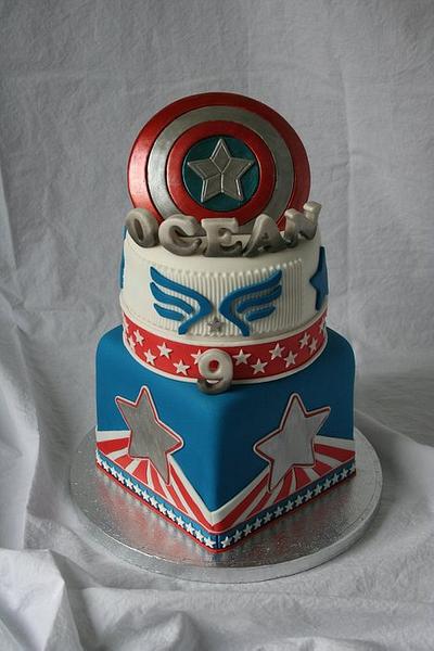 Captain America - Cake by Tamara