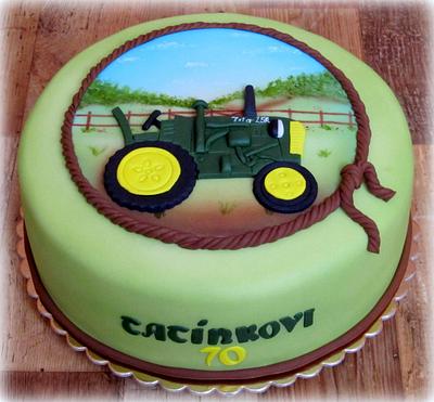 Tractor 2D - Cake by Lenka