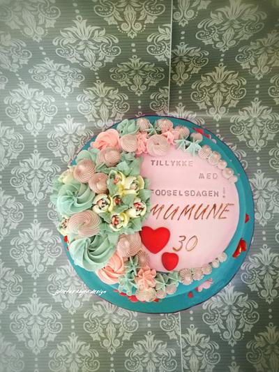 Shabby chic birthday cake - Cake by Julieta ivanova Julietas cakes
