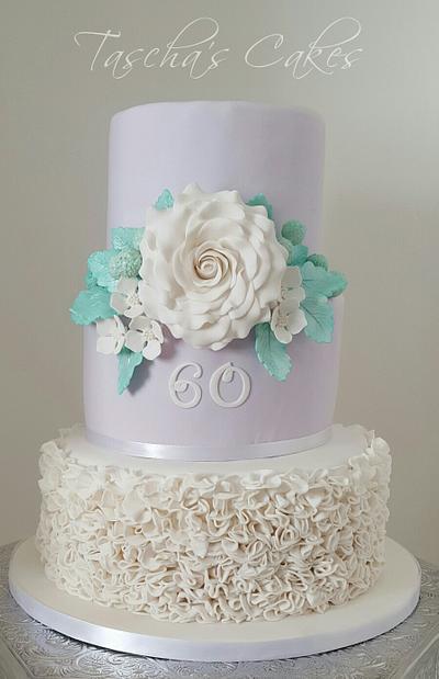 60th Wedding Anniversary  - Cake by Tascha's Cakes