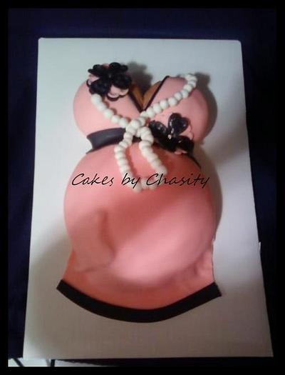 baby bump  - Cake by chasity hurley 