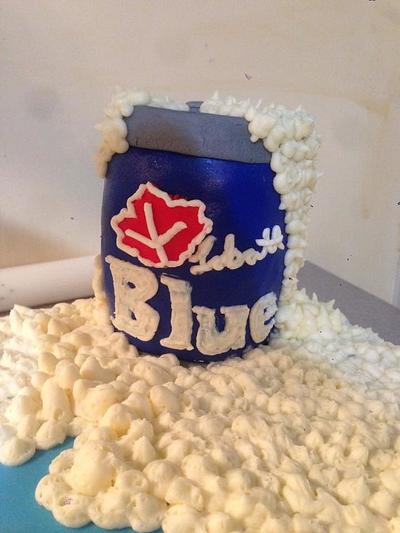 Labatt Blue Cake - Cake by Kara Griffin