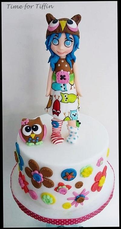 Owls and Buttons  - Cake by Time for Tiffin 