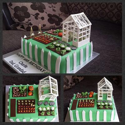 green house veggie garden - Cake by carla15