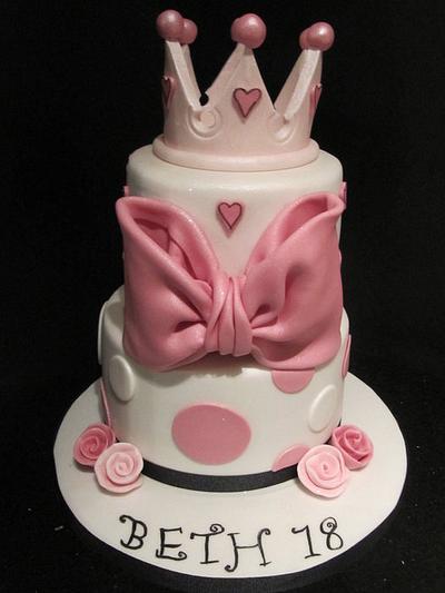 pretty pink princess  - Cake by d and k creative cakes