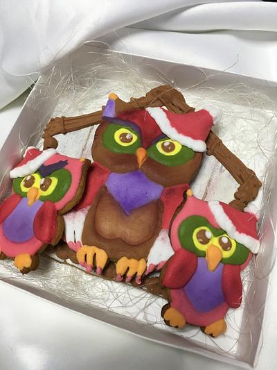 New Year's Owls - Cake by Oksana Kliuiko