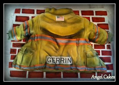 Firefighters Jacket Cake - Cake by Angel Rushing