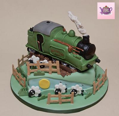 Steam Train - Cake by Cakes by Nina Camberley