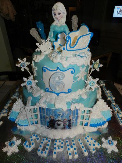 Frozen themed cake by Enchanted Cakes - Cake by Sher