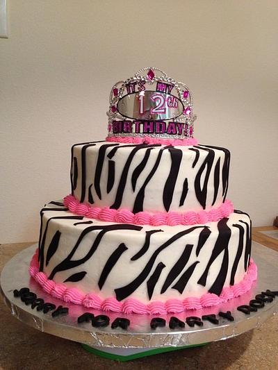 Zebra theme cake - Cake by Aida Martinez