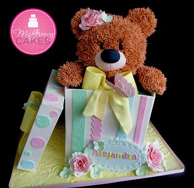 Alejandra's Teddy in a Box - Cake by Shawna McGreevy
